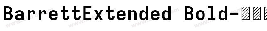 BarrettExtended Bold字体转换